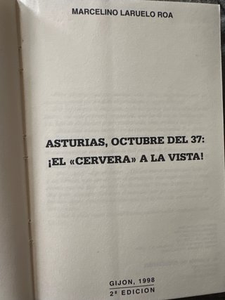 Libro Asturias, octubre del 37