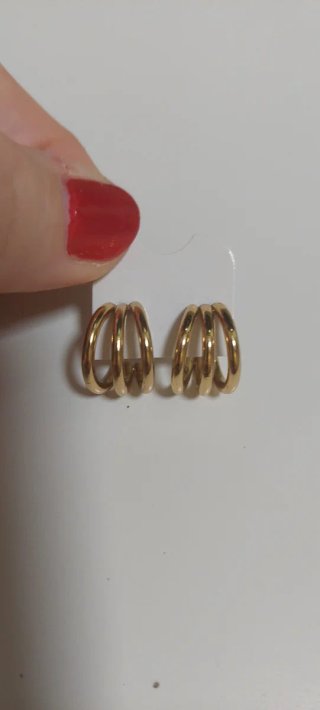 Pack pendientes aro y espiral oro