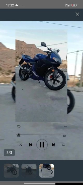 Yamaha TZR  Azul/Negro