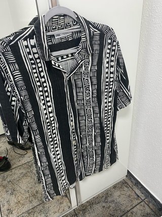 Camisa Zara Estampada Manga Corta