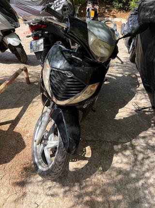 Moto Scooter Gris/Plata
