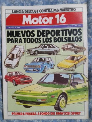 Revista motor 16, año 1984.