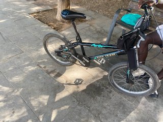 Bicicleta BMX team negra