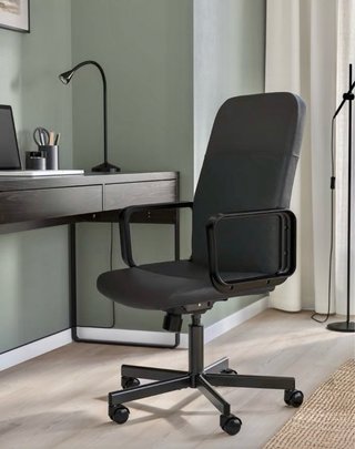 Silla de oficina Ikea negra