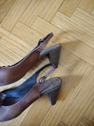 Sandalias Peep-toe Tacón Talla 39