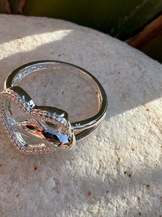 Anillo Corazón Delfín Plata