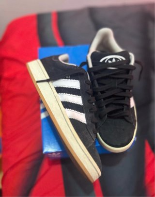 Zapatillas Adidas Campus Negras Blancas Talla 42
