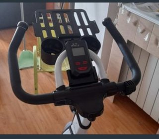 Bicicleta Estática HOMCOM Blanca