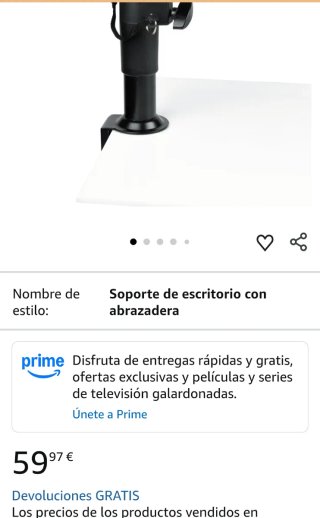 Soporte para portátil con pinza