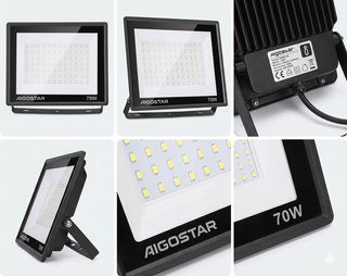 Foco LED Exterior 70W Luz Blanca