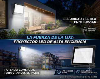 Foco LED Exterior 70W Luz Blanca