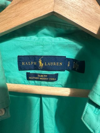 Camisa Polo Ralph Lauren Verde Talla M