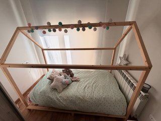 Cama 90 cm individual cabaña con somier