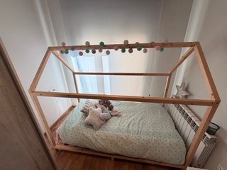Cama 90 cm individual cabaña con somier