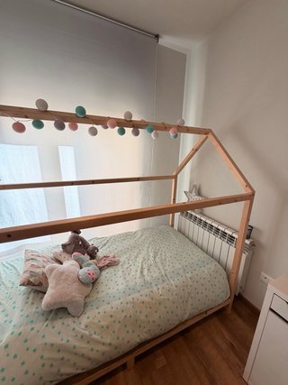 Cama 90 cm individual cabaña con somier
