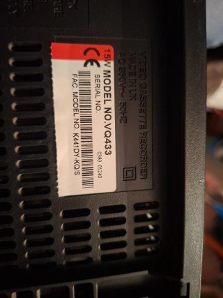 Reproductor VHS Daewoo