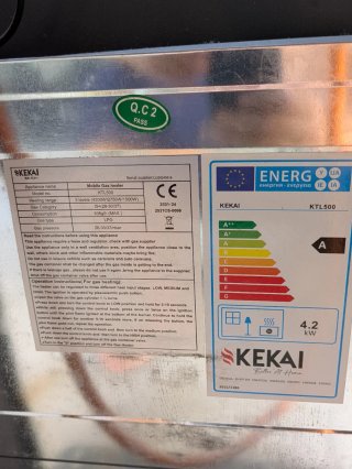 Estufa de Gas Kekai Negra