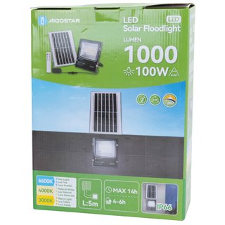 Foco LED Solar 100W Aigostar con Mando