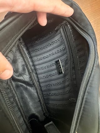 Bandolera Prada Negra Nylon