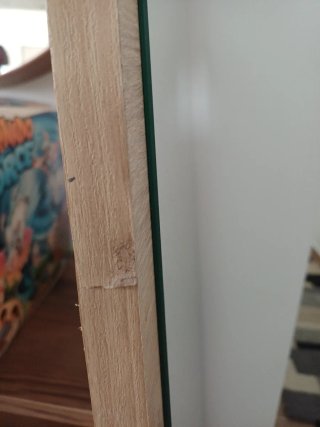 Espejo de pie madera y cristal