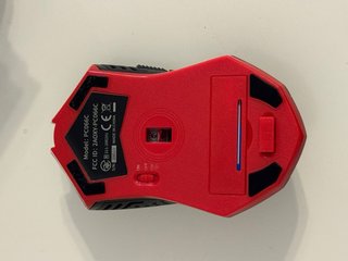 Ratón Óptico Inalámbrico Negro/Rojo