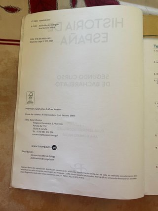 Historia de España 2º Bach.