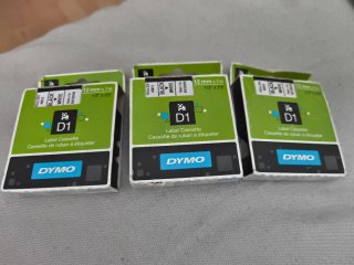 3 Cintas Dymo D1 12mm x 7m