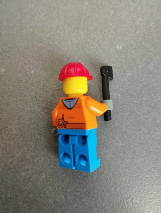 Minifigura Lego de trabajador