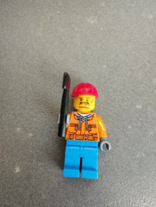 Minifigura Lego de trabajador