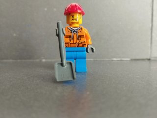 Minifigura Lego de trabajador
