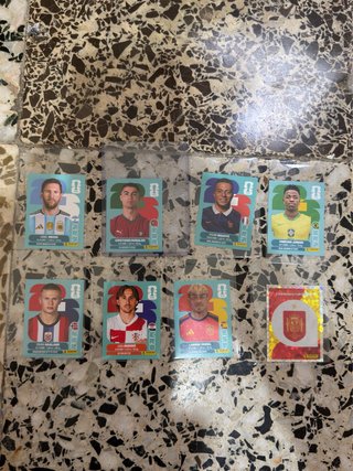 Lote 8 cromos del Mundial 2026