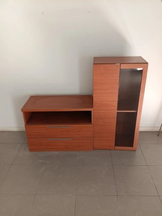 Mueble TV Vitrina Comedor Madera