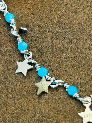 Gargantilla estrellas plata de ley