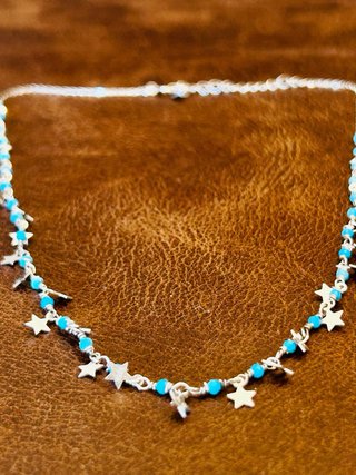 Gargantilla estrellas plata de ley
