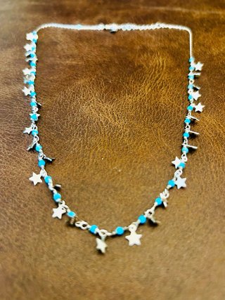 Gargantilla estrellas plata de ley