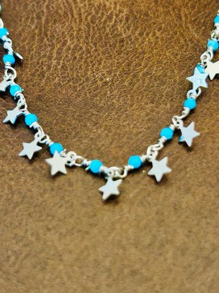 Gargantilla estrellas plata de ley