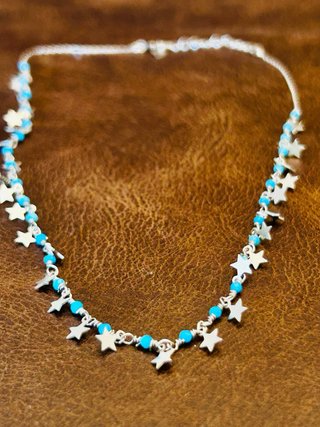 Gargantilla estrellas plata de ley