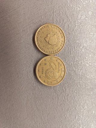 2 Monete 50 Centesimi Euro 1999