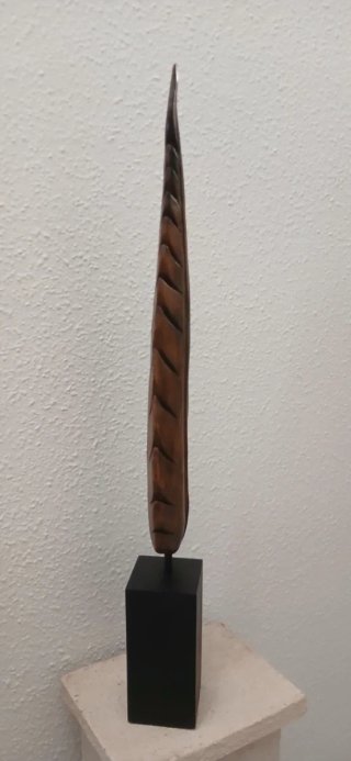 N° 1 : Figura decorativa hoja madera