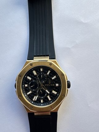 Reloj Police Doble Cara Negro/Plata