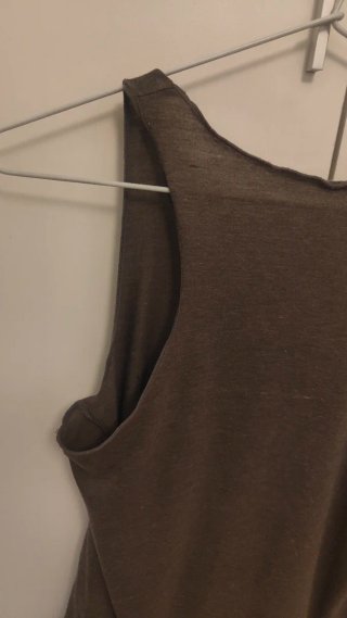 Camiseta tirantes árbol pájaros gris