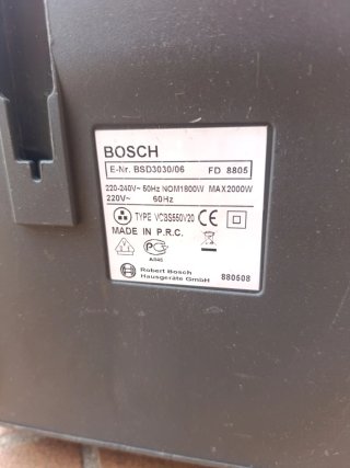 Aspirapolvere Bosch Nero