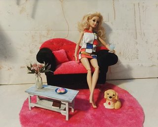 Accessori Barbie: Divano e Tavolino