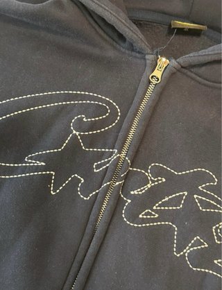 Sudadera Corteiz Azul con Cremallera