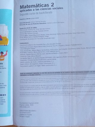 Matemáticas aplicadas a las Ciencias Sociales 2...