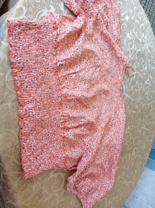 Blusa naranja floral