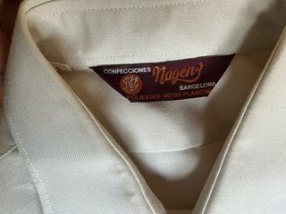Camisa vintage manga corta cuello años 70