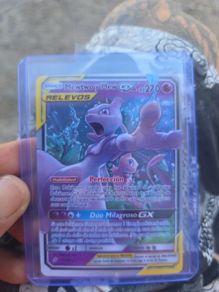 Mewtwo y Mew GX Carta Pokémon