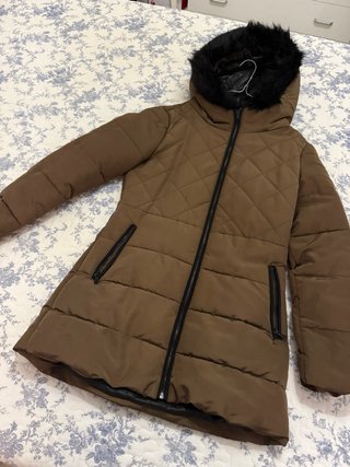 Chaquetón acolchado marrón Talla M