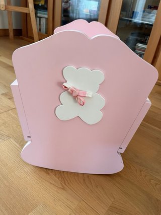 Cuna para muñecos rosa